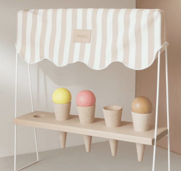 NOBODINOZ - STAND A GLACE EN BOIS TAUPE – Image 3